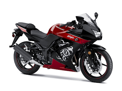 2010 Kawasaki Ninja 250R red