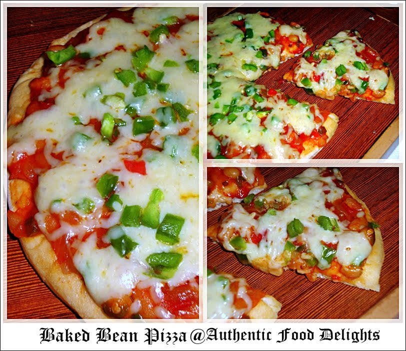 Authentic Food Delights Baked Bean Pizza