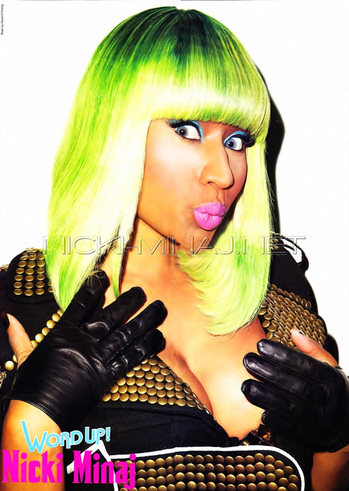 Nicki Minaj's Green Tipped Wig By the way, Nicki's new joint called "Your 