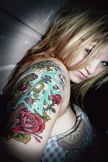 tattoo ideas zombie arm girl