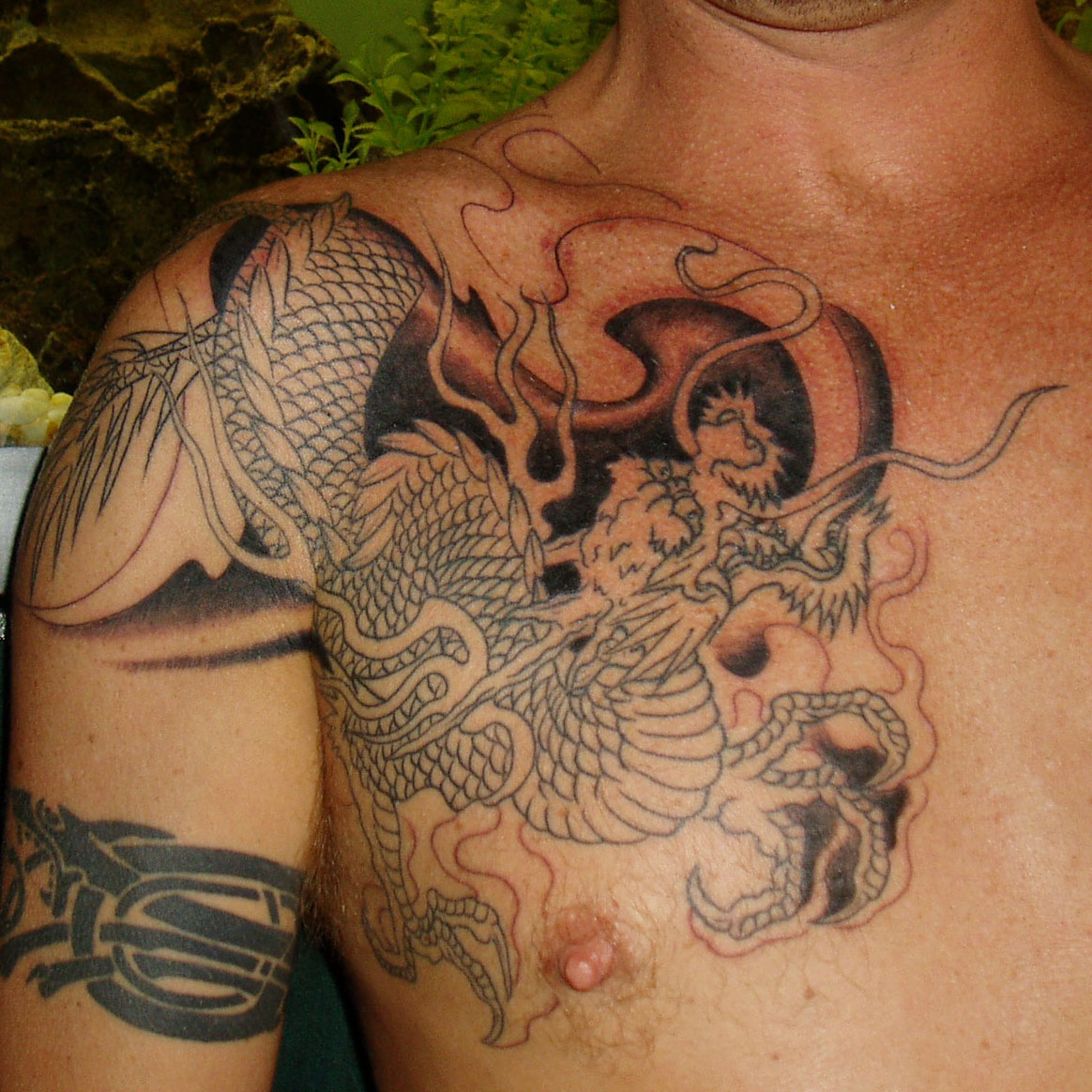 Dragon+tattoo+sleeve+designs
