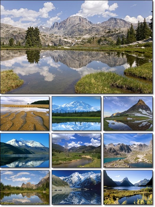 Bliss Scenery, Mountain Lake Desktop Wallpapers