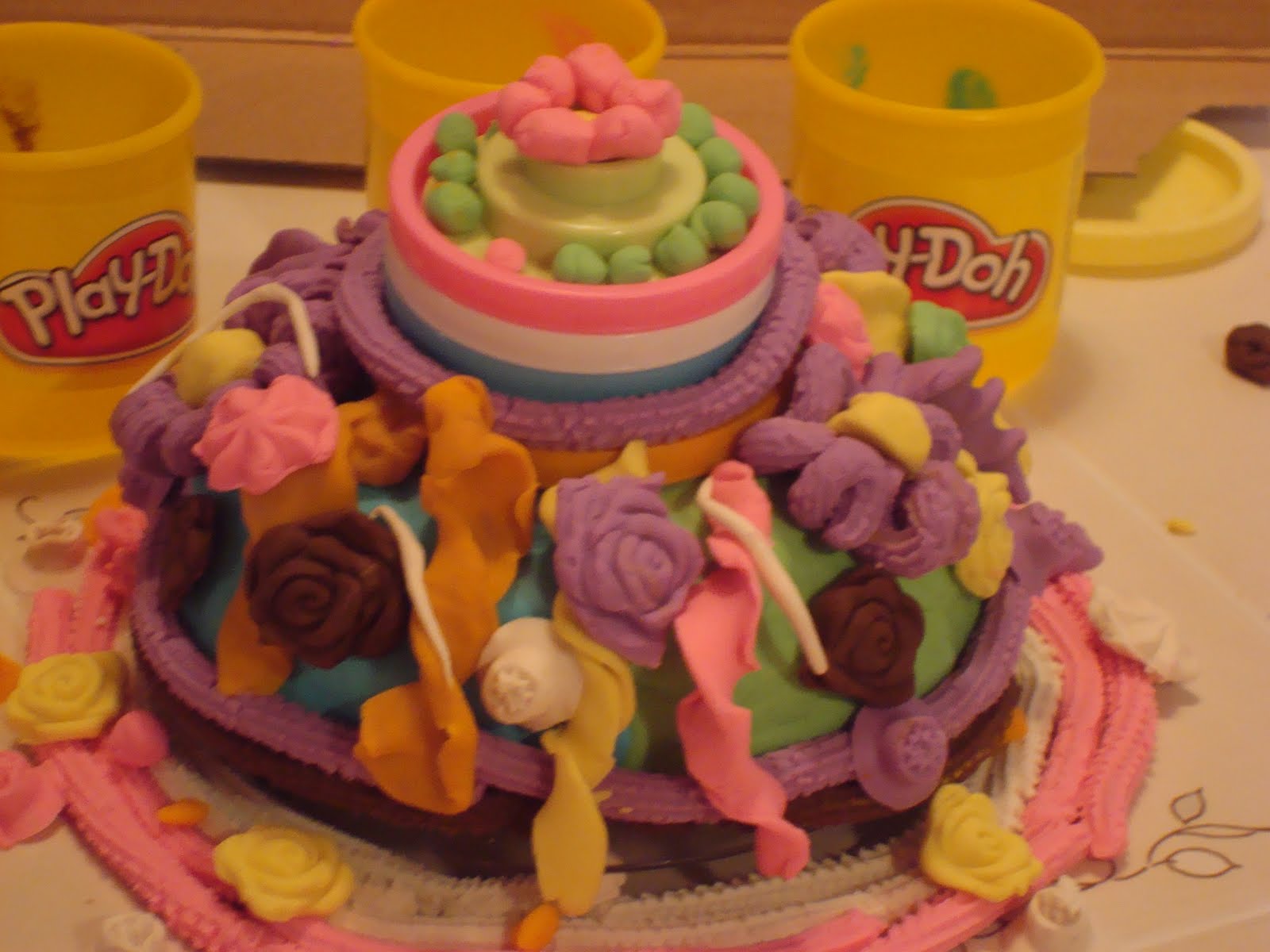 Play Doh Cakes