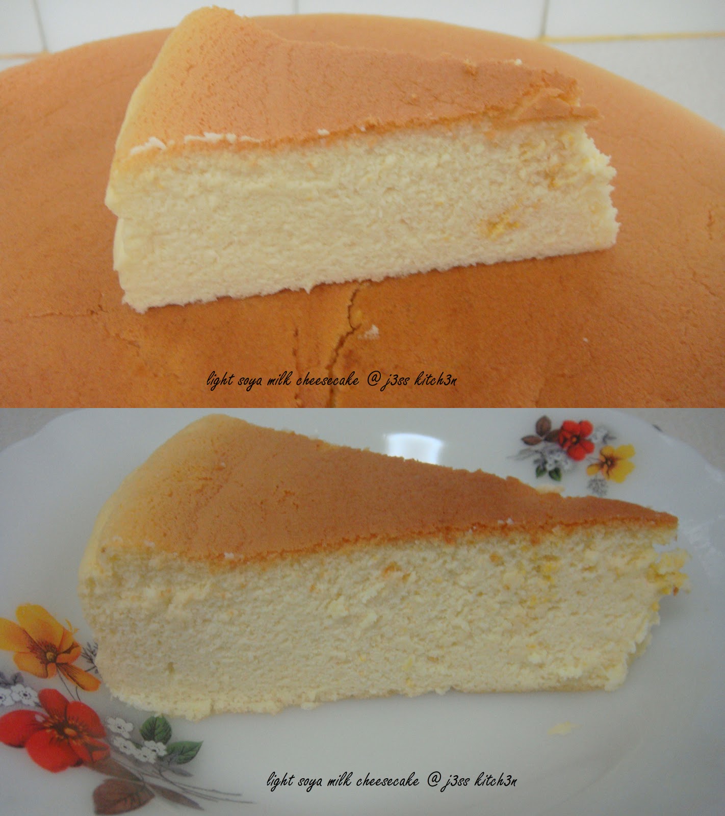 j3ss kitch3n Light Soya Milk Cheesecake