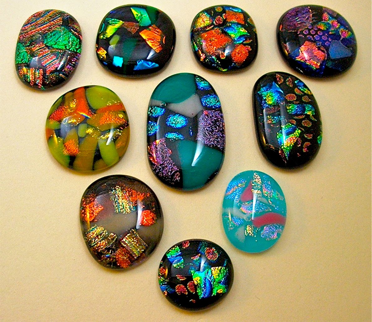 ARTandSOULtoo Fused Glass Cabochons