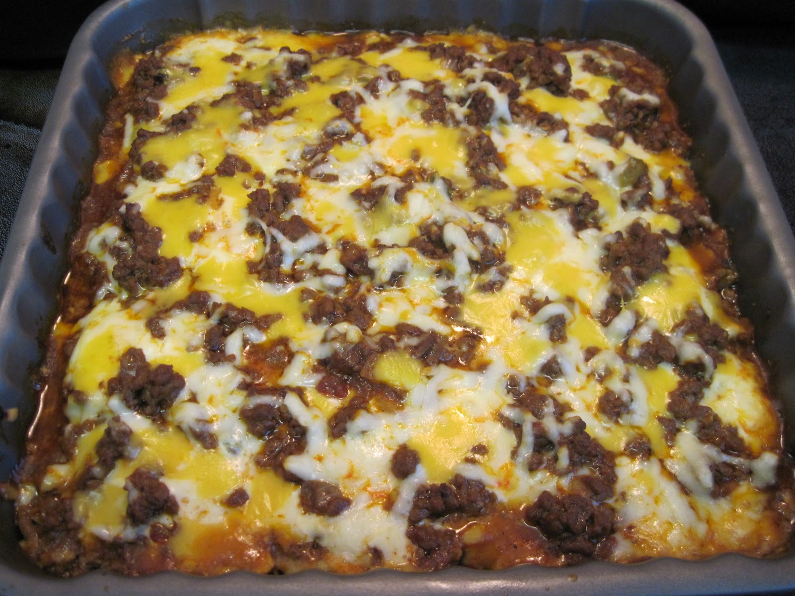 Luscious Low Carb Three Cheese Enchilada Bake