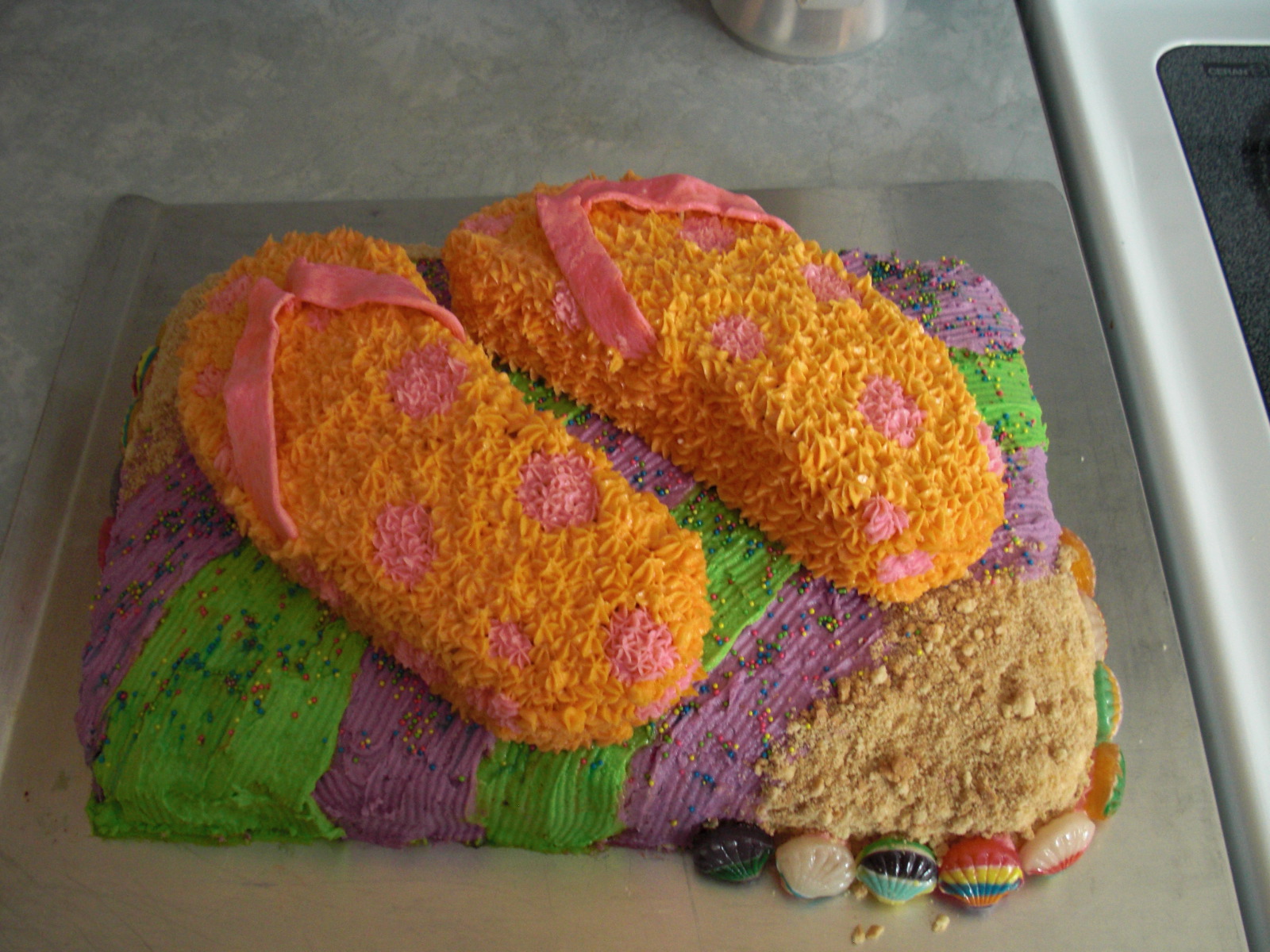 My Place to Blog in Wyoming Flip Flop game made for her party.