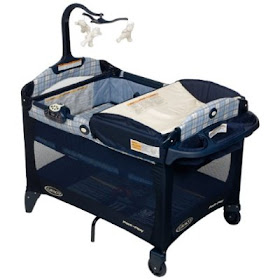 blue graco pack n play