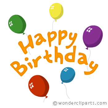 happy birthday images gif. happy birthday balloons gif