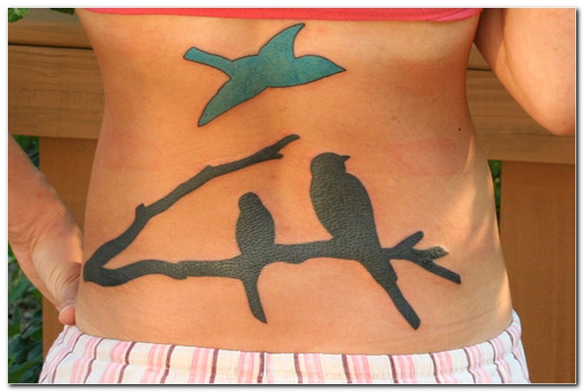 tattoos of birds. tattoo birds. blacked out irds