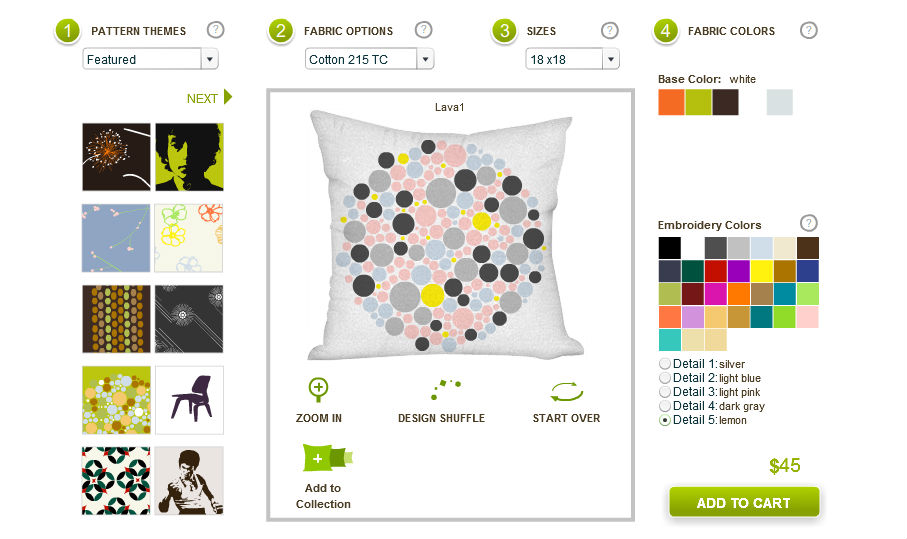 Parlour Design Your Own Pillow? Really?