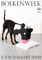 Affiche van de Designpolitie tgv de Boekenweek 2009 op: http://www.cpnb.nl/bw/actueel/kunstenaarsaffiches.html