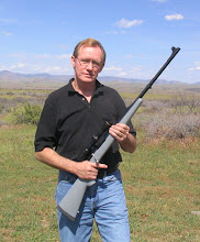 Custom Riflemaker Michael Scherz built the only 9.3x62 I've seen on a synthetic stock.
