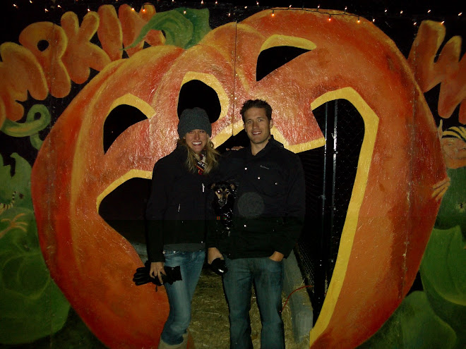 Aw...The always romantic pumpkin walk...even chi chi liked it!
