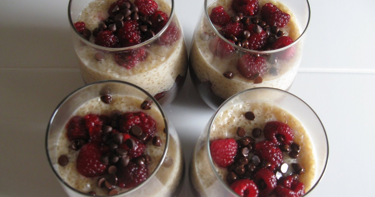 Hope For Healing RaspberryChocolate Coconut Tapioca Pudding