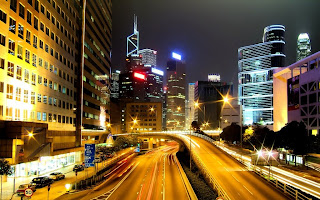 Hong Kong at Night WALLPAPER