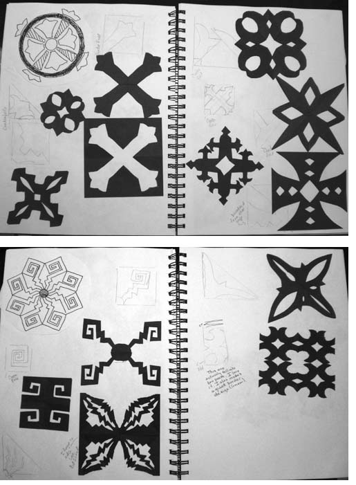 Sharon Serrano Ahmed Black Paper Cut Outs 2, Module One, Chapter Four