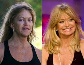 Impressionante a atriz Goldie Hawn depois do photoshop