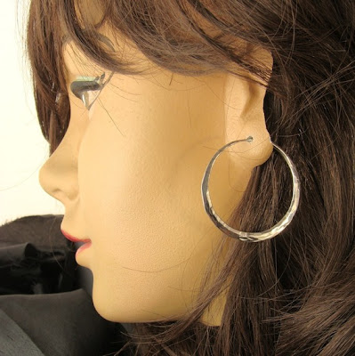 Gypsy Hoop Earrings Sterling