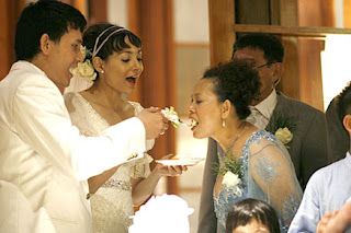 Dewi Rezer on the wedding ceremony