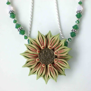 Palace Green Beaded Necklace