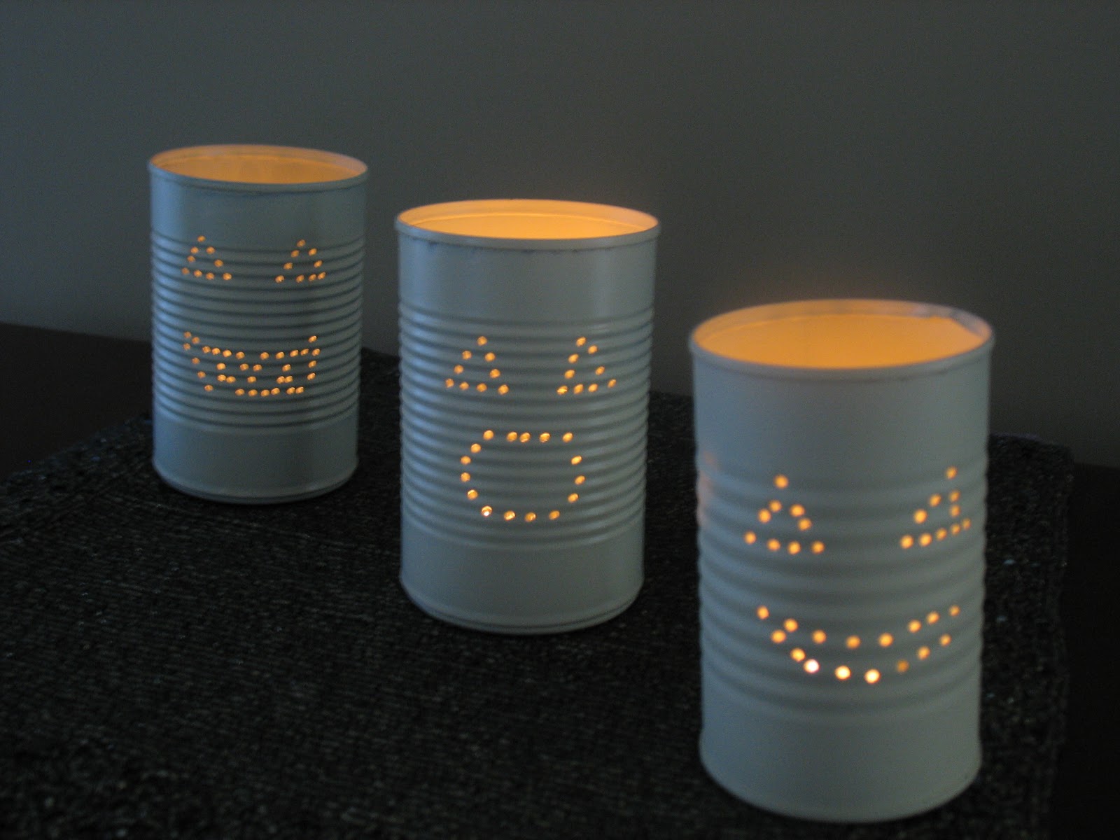 Not Just Decorating Easy to Make Tin Can Luminarias