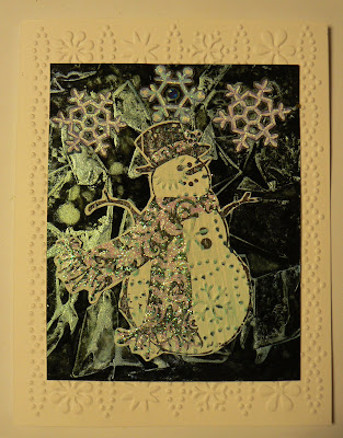 Creative Expressions: Christmas Cards with background papers