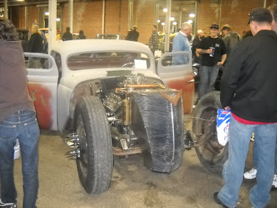  a very kool rat rod built out of a 2 ton International flatbed dually