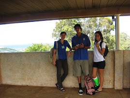 with some students in Kamehameha high school