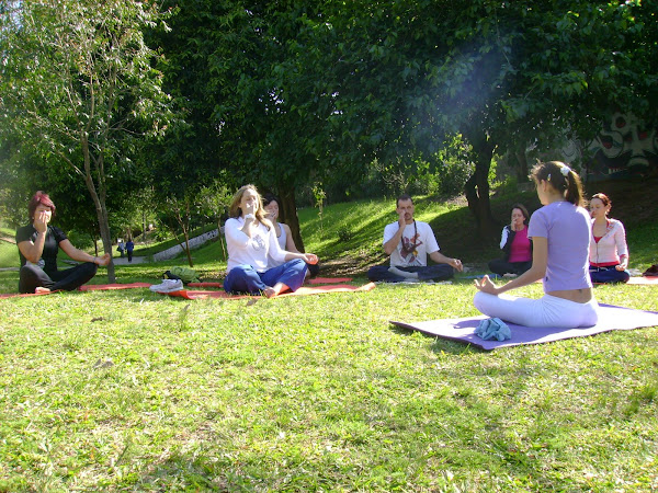 Yoga no parque!