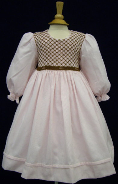 Brown Smocked Dress