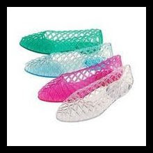 80's lace up jelly sandals