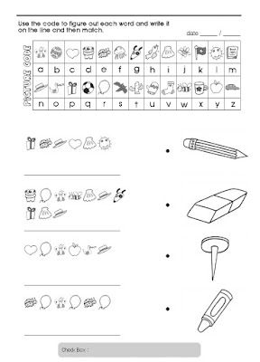 Descargar gratis ficha de ejercicios de inglés para niños.