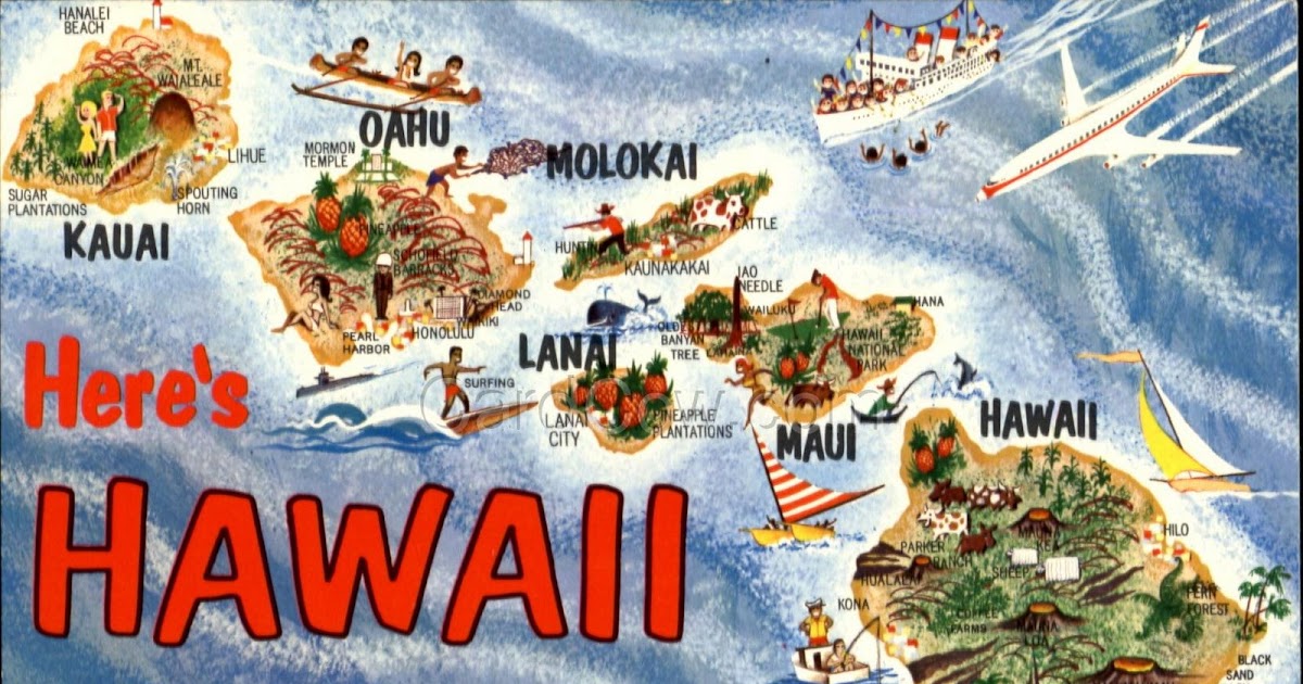 reverie Vintage Hawaiian postcards
