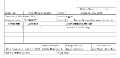 Formato De Remision
