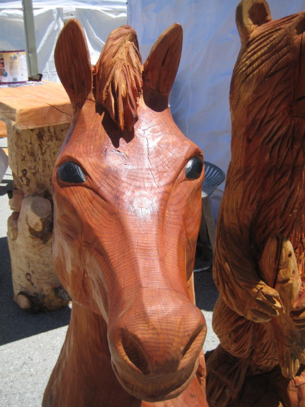 Northern California Angora Guild Wood Carved Products At Mushroom