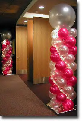 balloon decorations balloons columns arch birthday pink tower decor sweet reception globos lighted decoration quince light diy pole dance cute