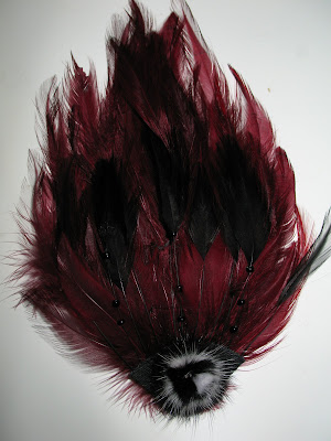 Burgundy Fascinator