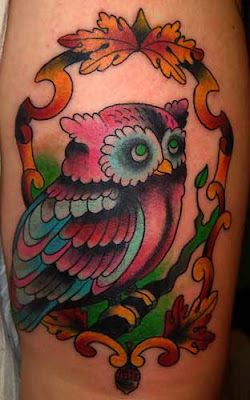 hand tattoo,  owl tattoo, tattoo design