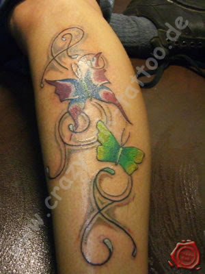 Schmetterling Tattoo, Tribal Tattoo
