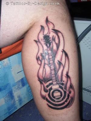 bass guitar tattoo. Designs: Guitar Tattoo