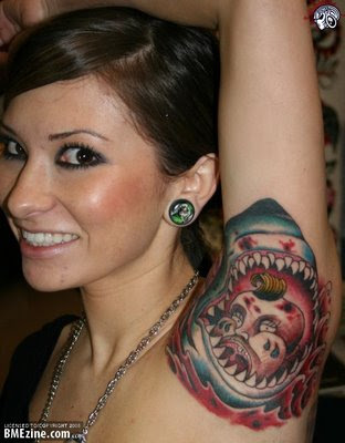Shark Tattoos Rose tribal tattoo. Tags: amputee, shark, tattoos