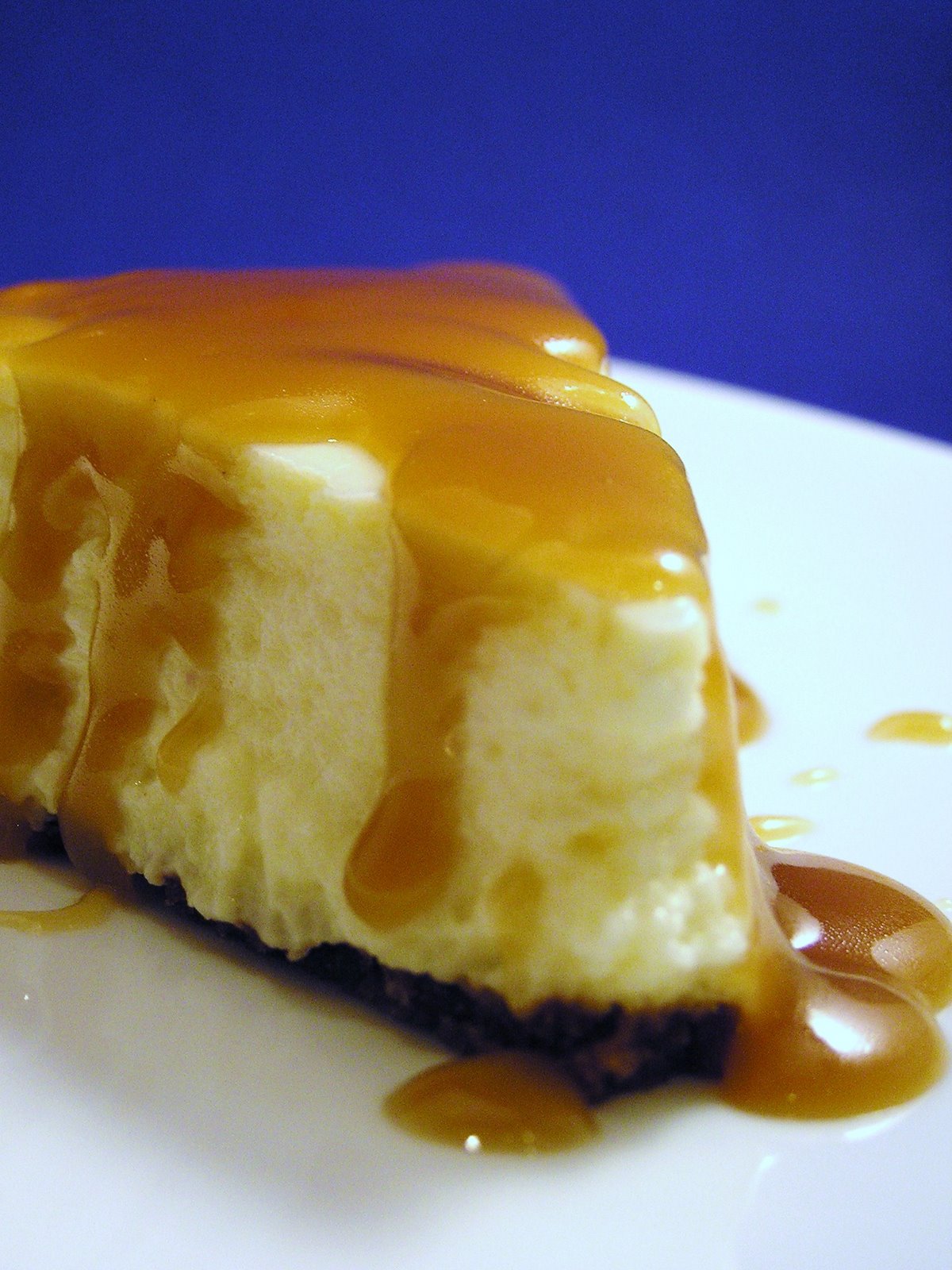 Cast Sugar Eggnog Cheesecake with CaramelRum Sauce