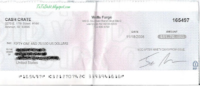 Proof Payment Nov08 CashCrate
