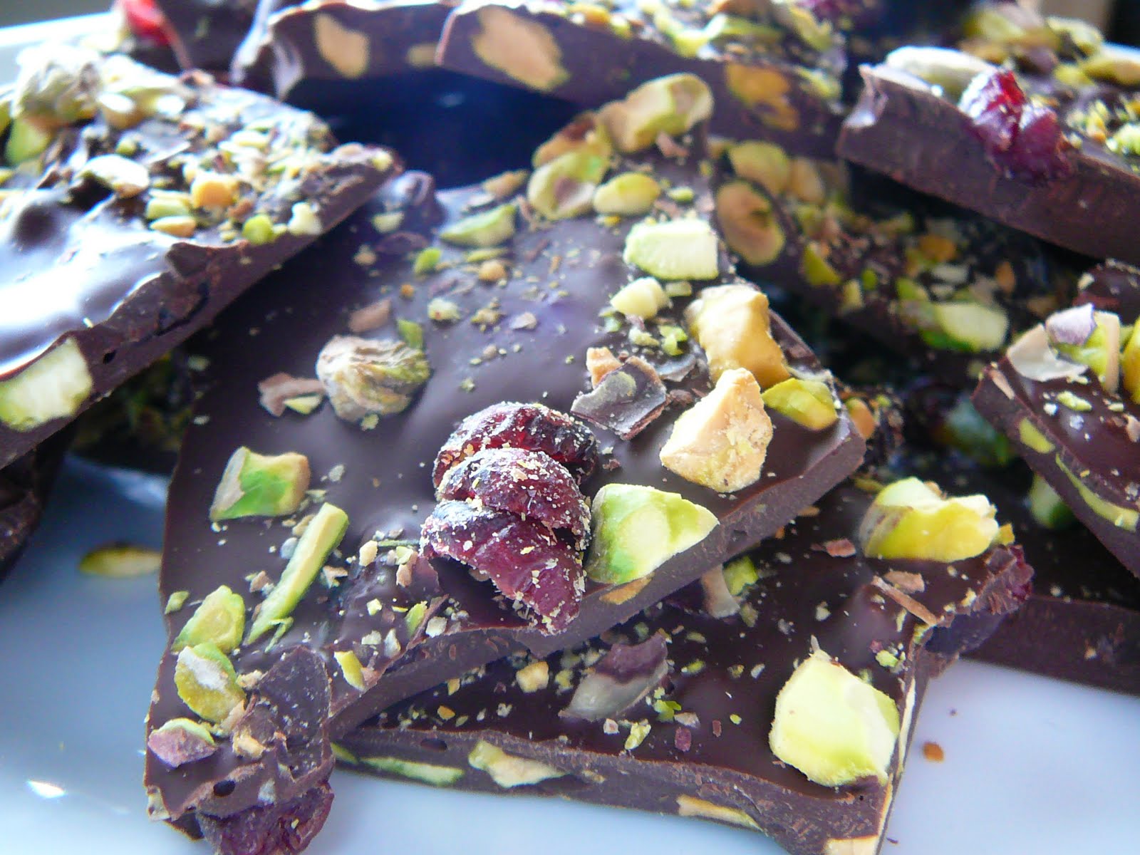 Eighty Twenty 20(ish) Dark Chocolate Blueberry Pistachio Bark