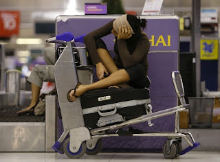 Stranded Tourists at Suvarnabhumi Airport