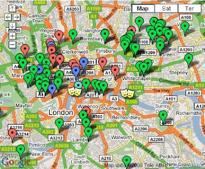 london map of attractions. It#39;s a map of a whole bunch