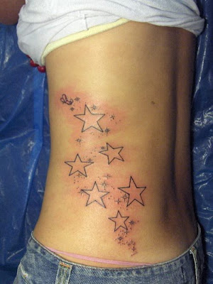 ribs tattoo female. tattoo star rib sexy girls