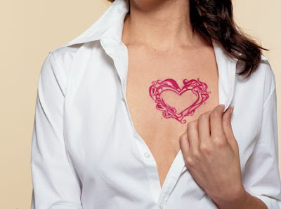 Popular Heart Tattoo Women Sexy Girls