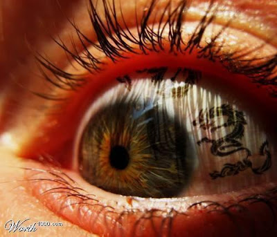 dragon eye tattoo design